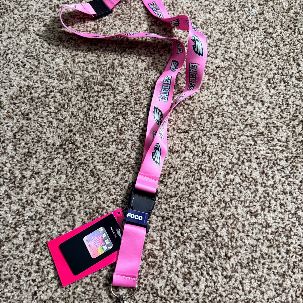 NFL Pink Kids Lanyard